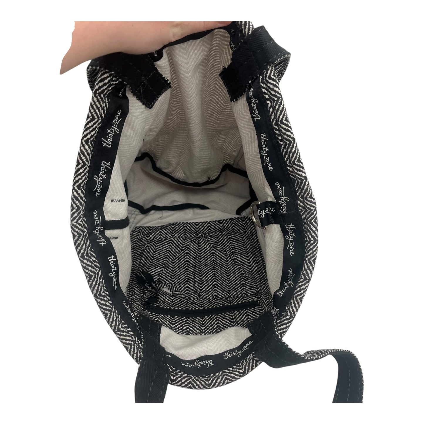 TOTE by THIRTY ONE In BLACK & WHITE, Size: MEDIUM