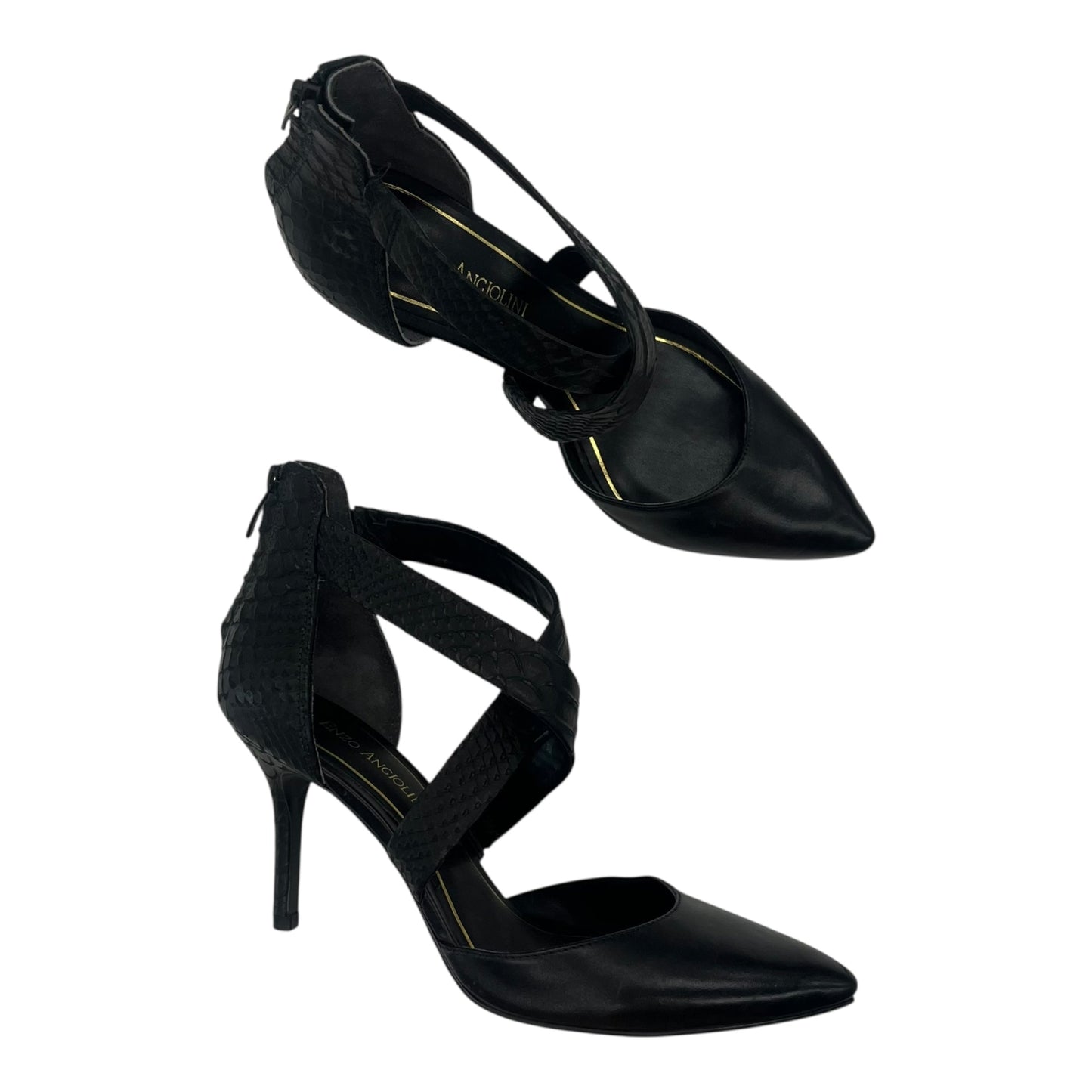 Shoes Heels Stiletto By Enzo Angiolini In Black, Size:8.5