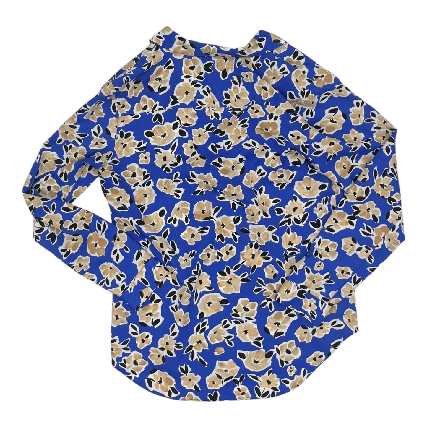 Blouse Ls By Ann Taylor In Blue, Size:M