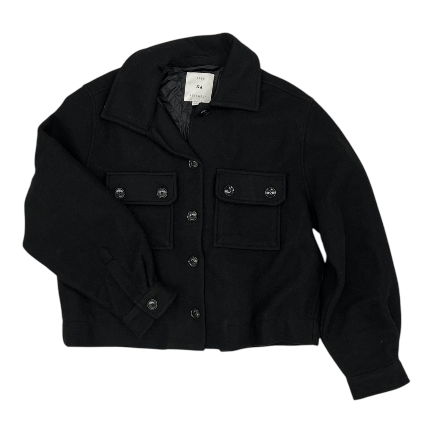 Jacket Moto By Free Assembly In Black, Size:M