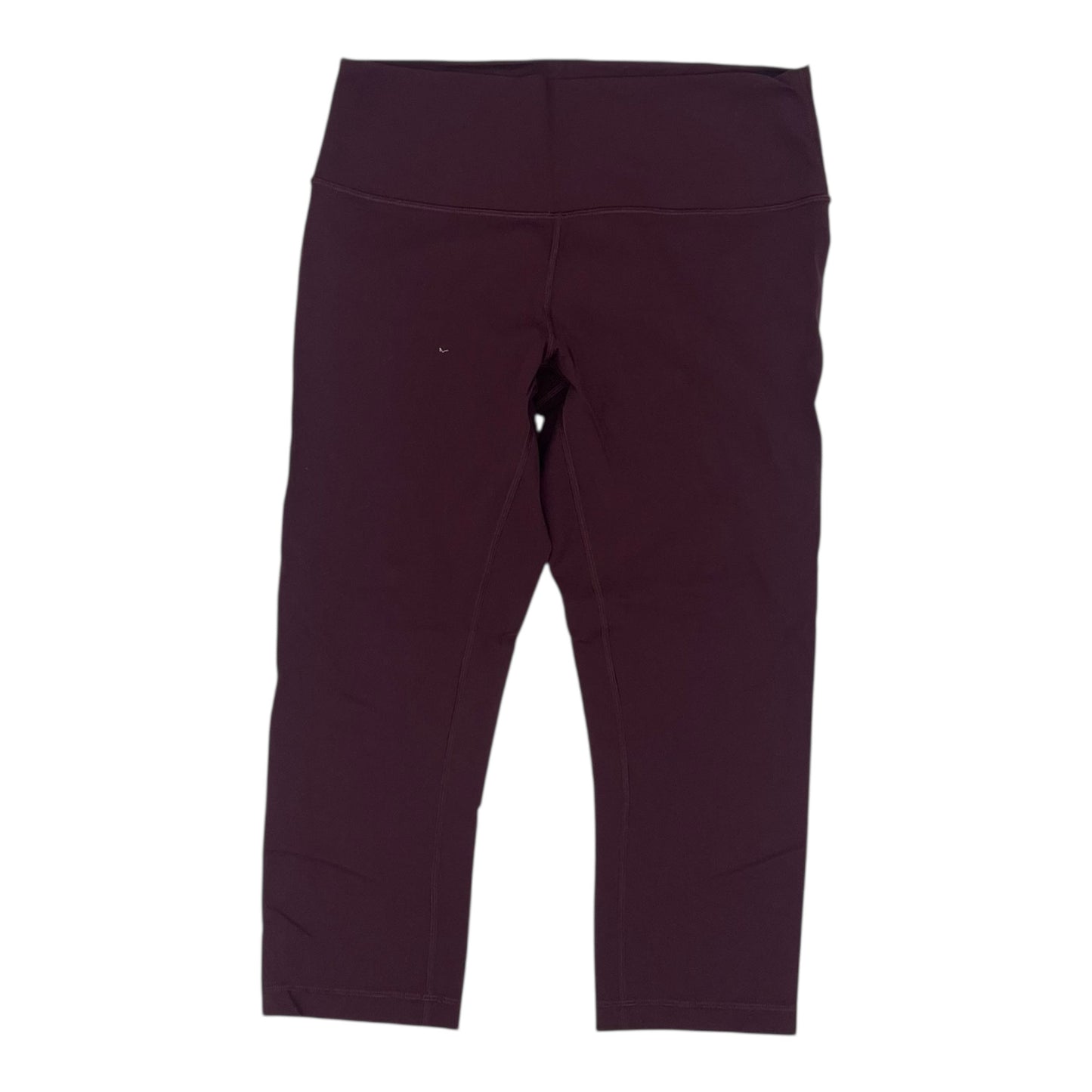 ATHLETIC LEGGINGS CAPRIS by LULULEMON in MAROON, Size:12