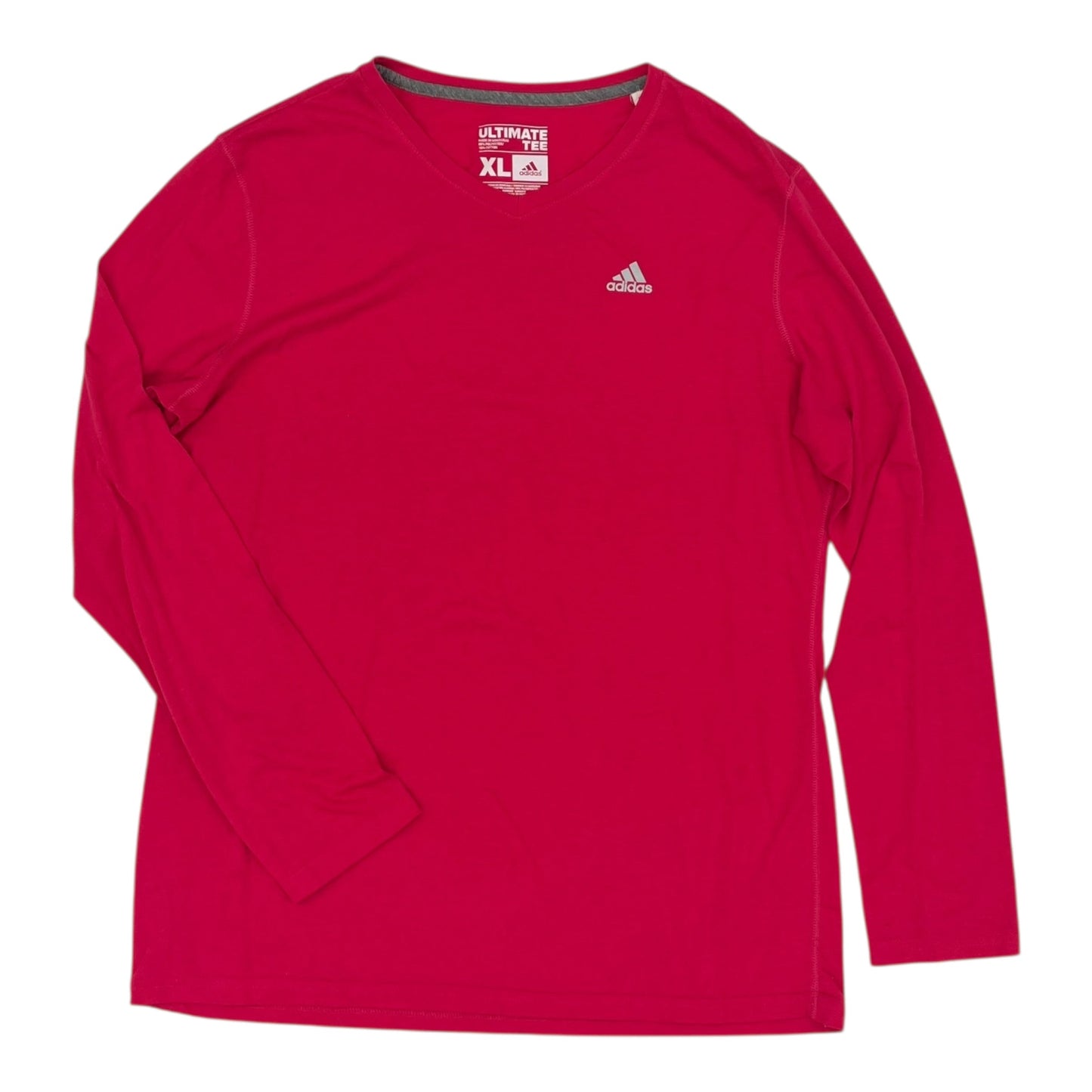 Athletic Top Ls Collar By Adidas In Pink, Size:Xl