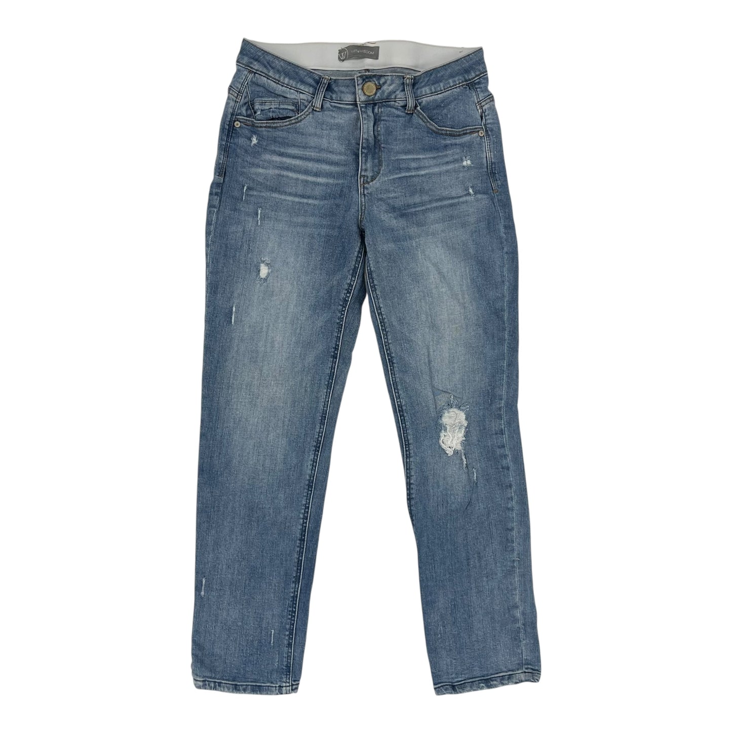 Jeans Boot Cut By Wit & Wisdom In Blue Denim, Size:8