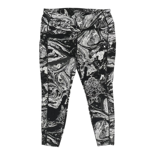 Athletic Leggings By Torrid In Black & White, Size:3X