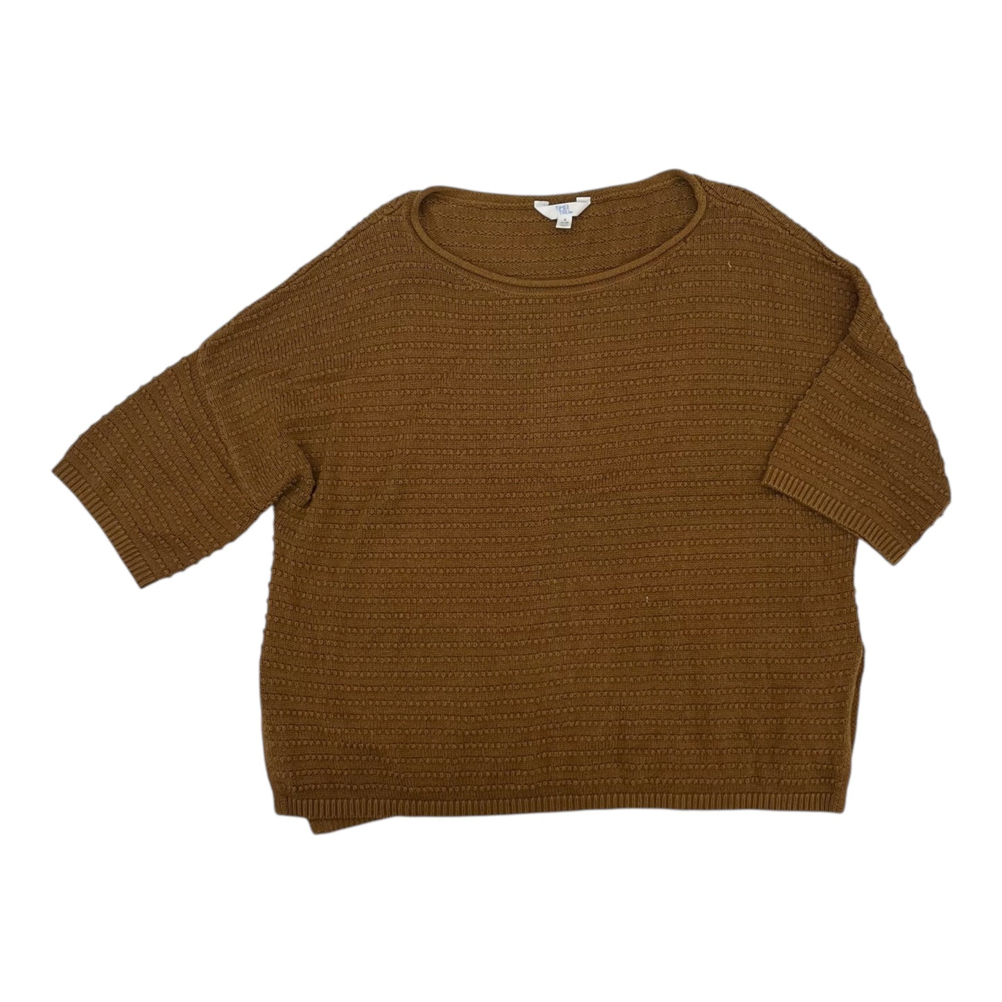 Sweater Ss By Time And Tru In Gold, Size:S
