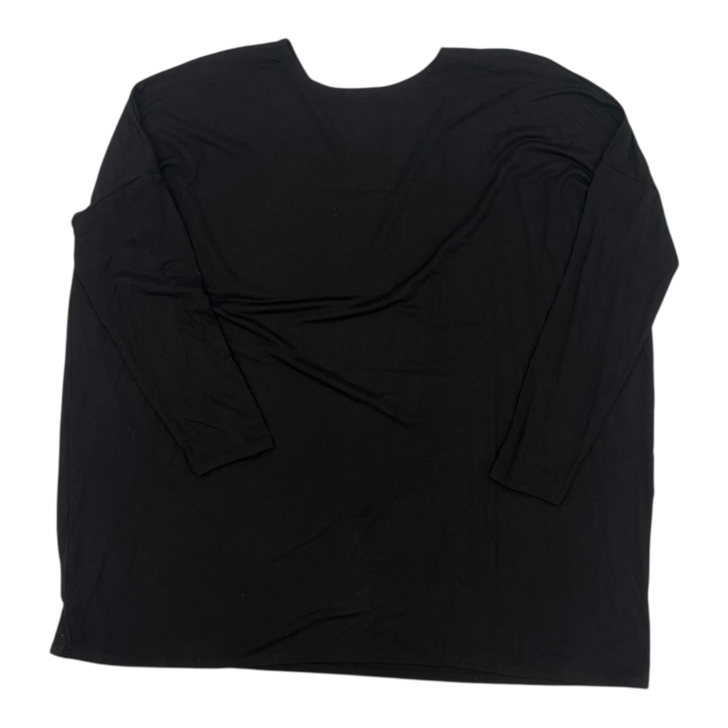 Top 3/4 Sleeve By Zenana In Black, Size:L