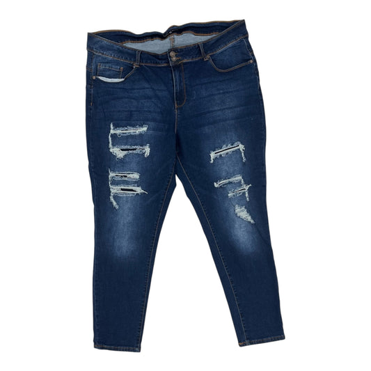Jeans Skinny By Cme In Blue Denim, Size:22
