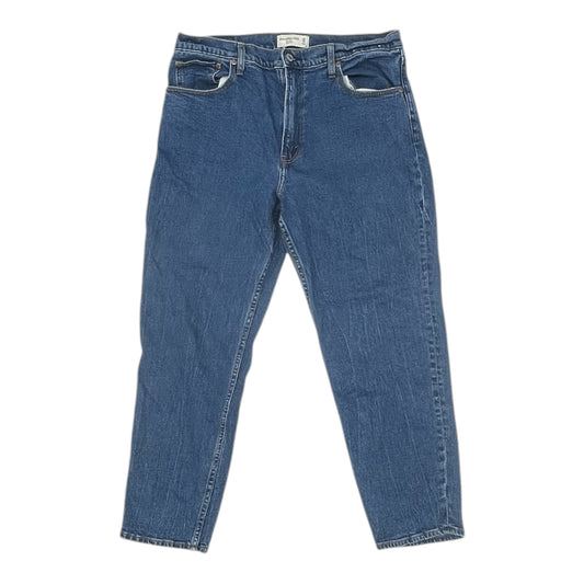 Jeans Skinny By Abercrombie And Fitch In Blue Denim, Size:14