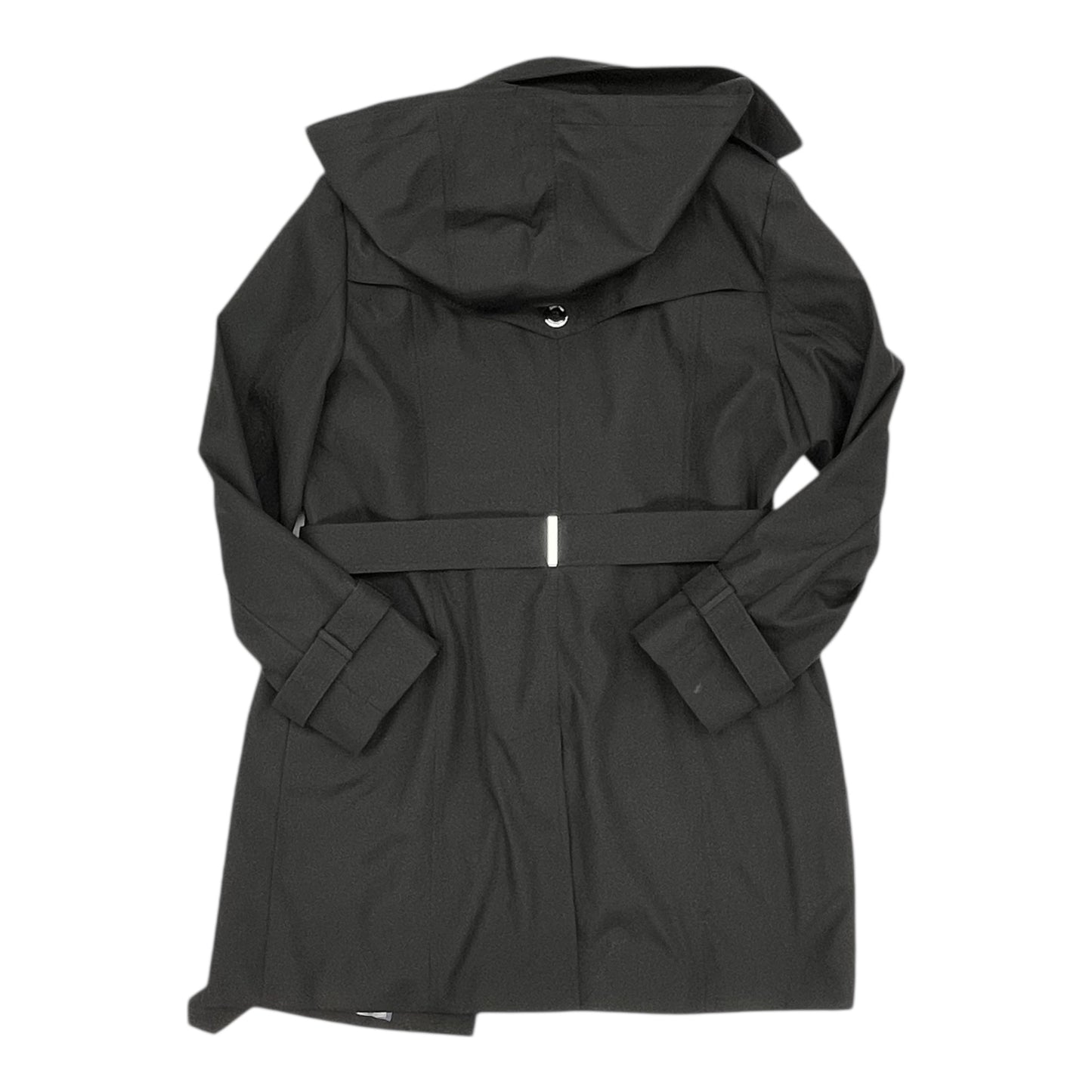 Coat Trench Coat By Calvin Klein In Black, Size:L