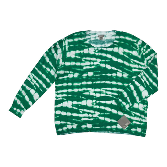 Sweater By Falls Creek In Green, Size:2X
