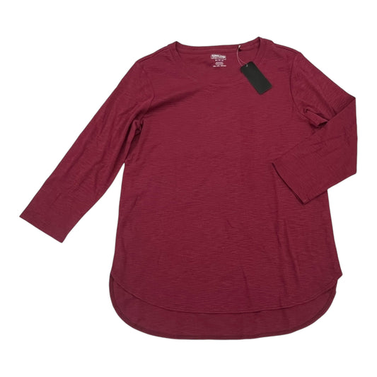 Top 3/4 Sleeve By Kirkland In Red, Size:M