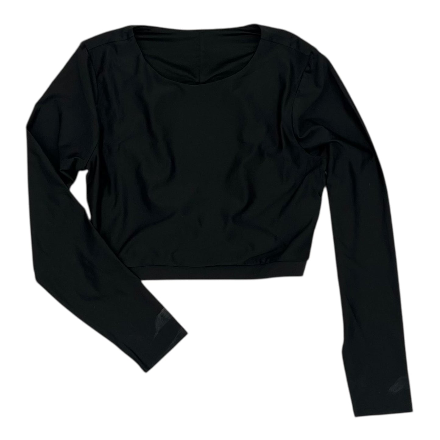 Athletic Top Ls Crewneck By Old Navy In Black, Size:L