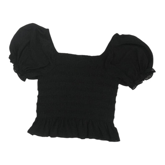 Blouse Ss By Express In Black, Size:L