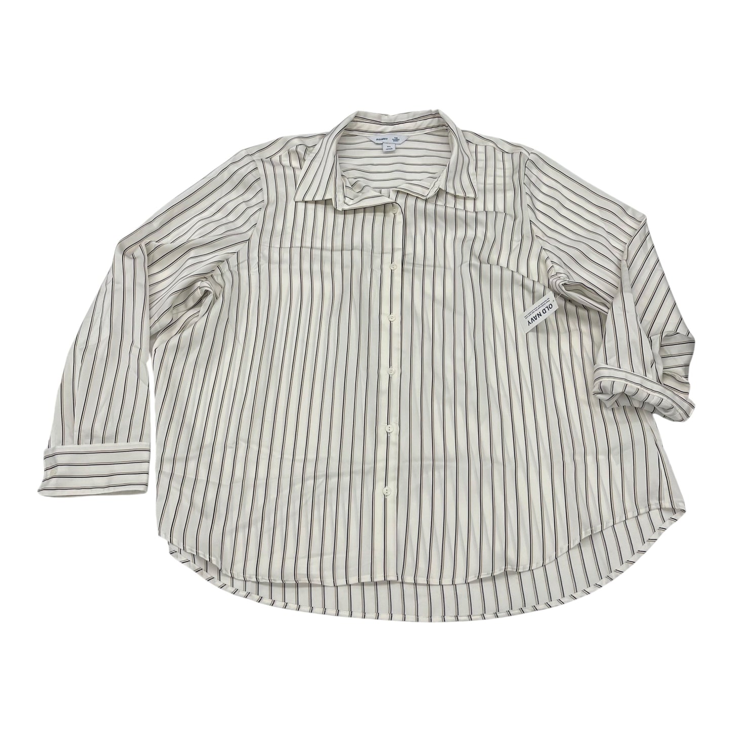 Blouse Ls By Old Navy In Cream, Size:Xxl