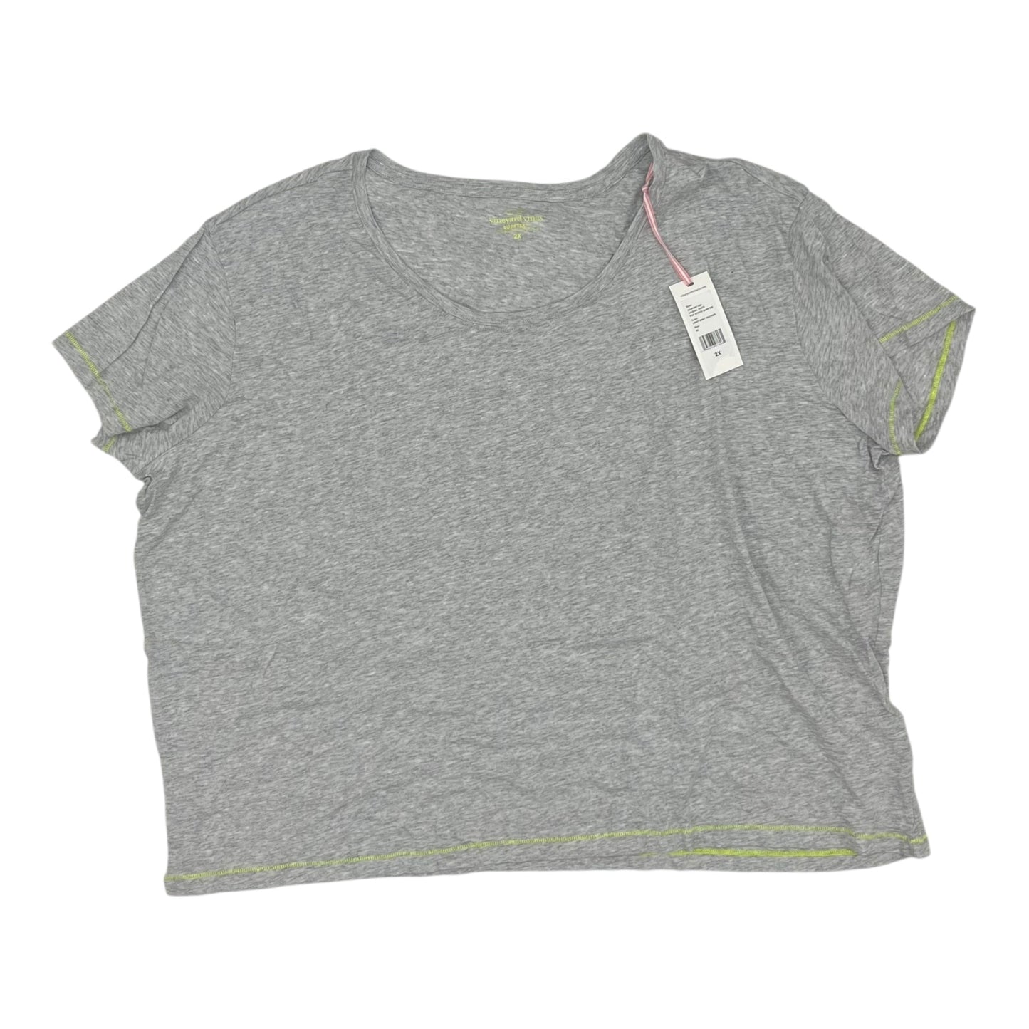 Top Ss By Vineyard Vines In Grey, Size:2X