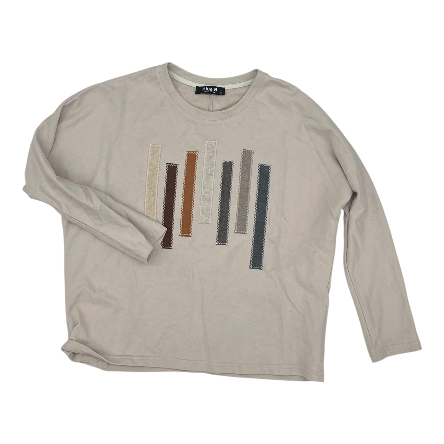 SWEATSHIRT CREWNECK by BLUE B in TAN, Size:M