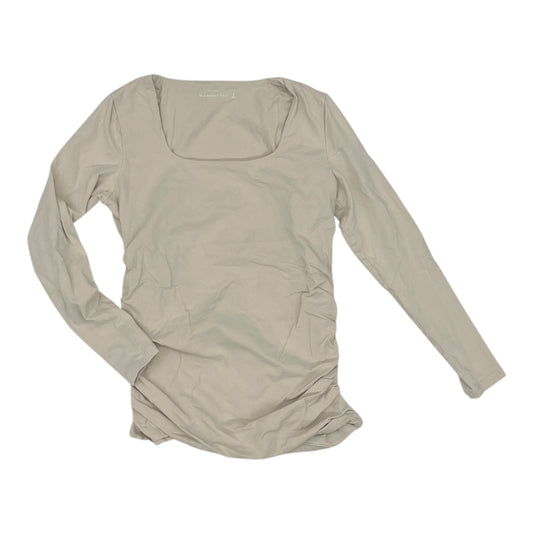 Mat Top Ls By Abercrombie And Fitch In Tan, Size:S