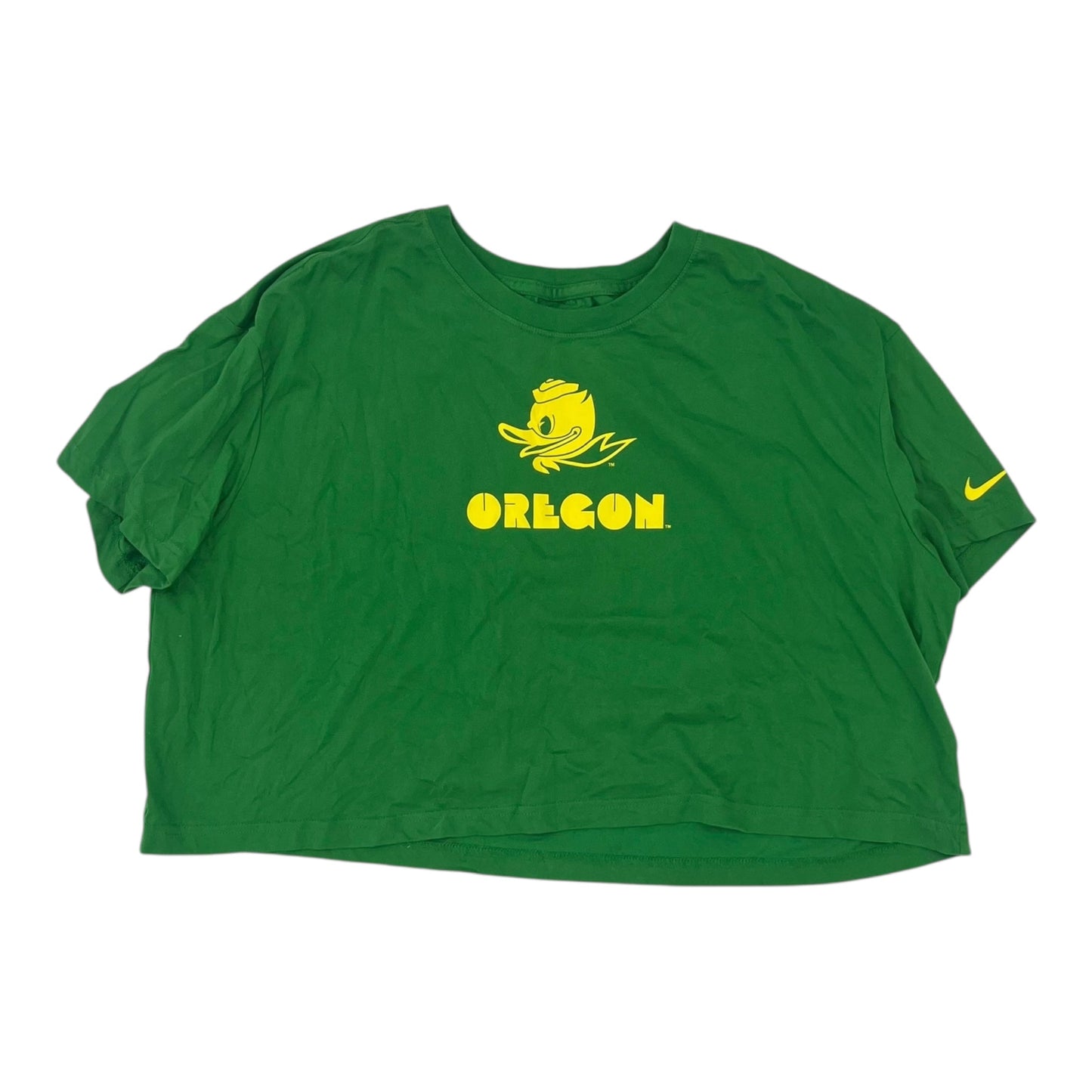 Athletic Top Ss By Nike Apparel In Green, Size:Xxl