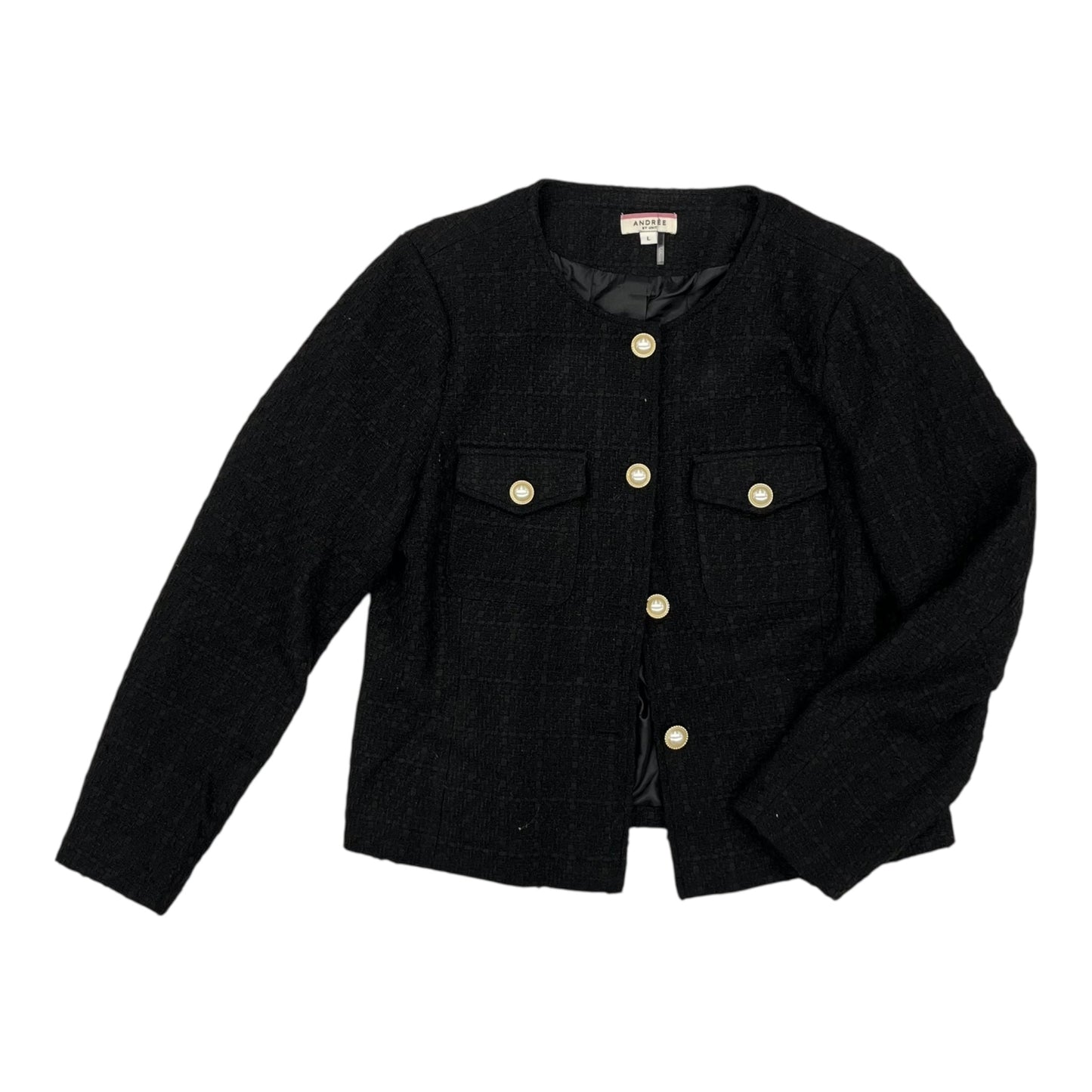 Blazer By Andree By Unit In Black, Size:L