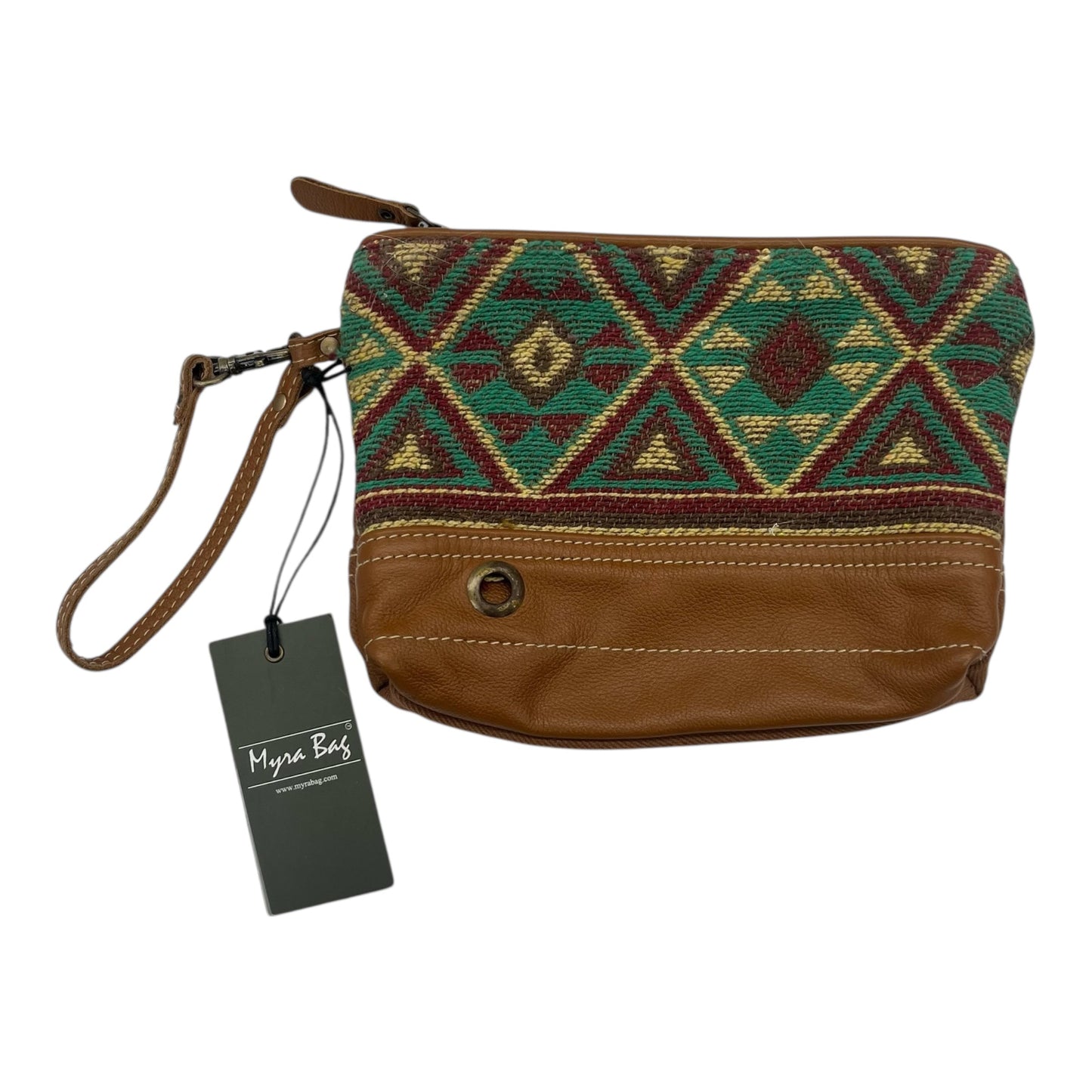 Wristlet By Myra In Brown, Size:Large