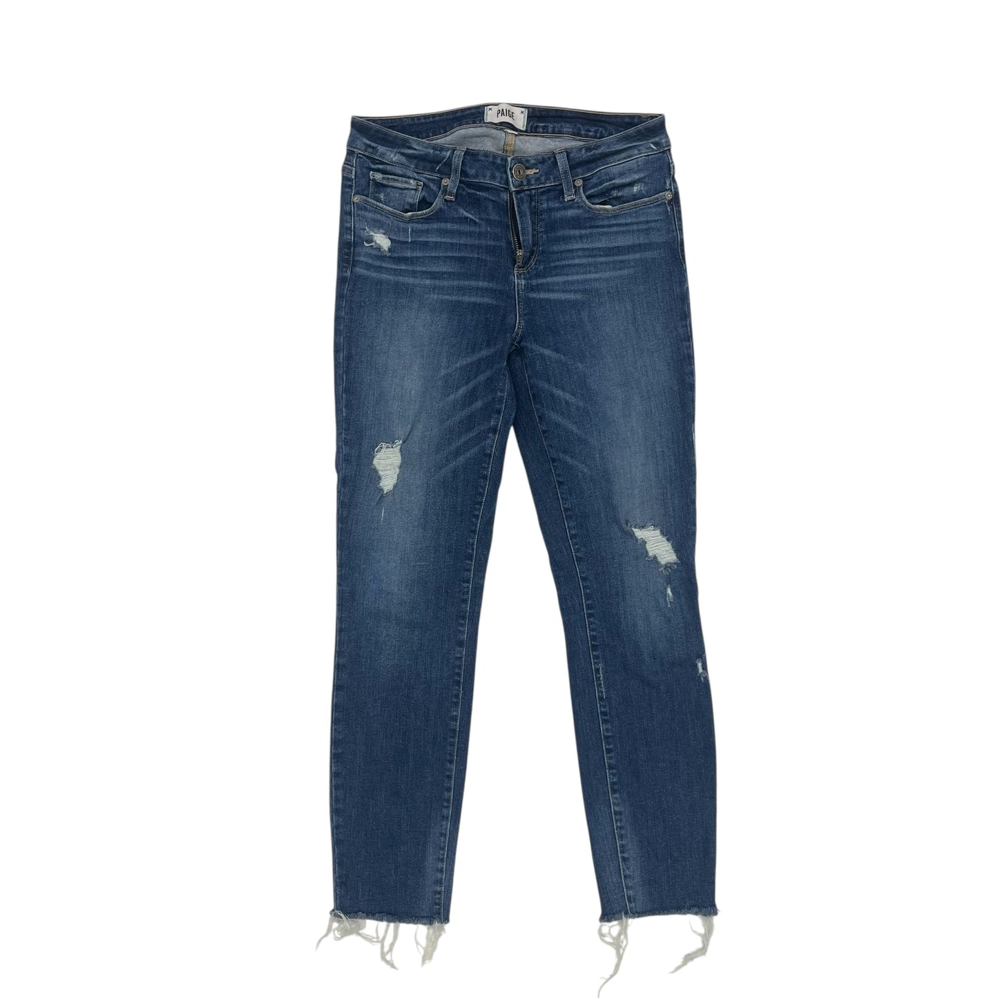 Jeans Skinny By Paige In Blue Denim, Size:8