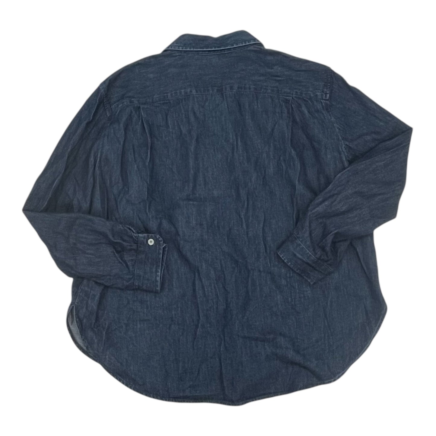 Top Ls By Loft In Blue Denim, Size:L