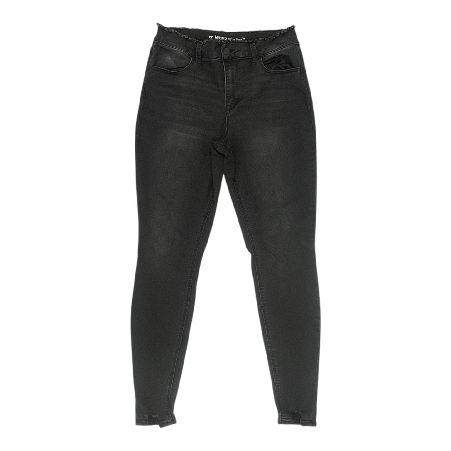 Jeans Straight By Maurices In Black Denim, Size:L