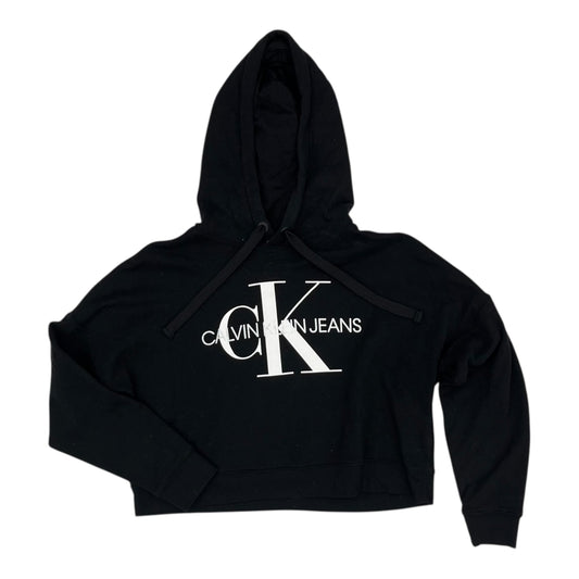 Sweatshirt Hoodie By Calvin Klein In Black, Size:M