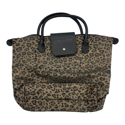 Tote By Chicos In Animal Print, Size:Medium