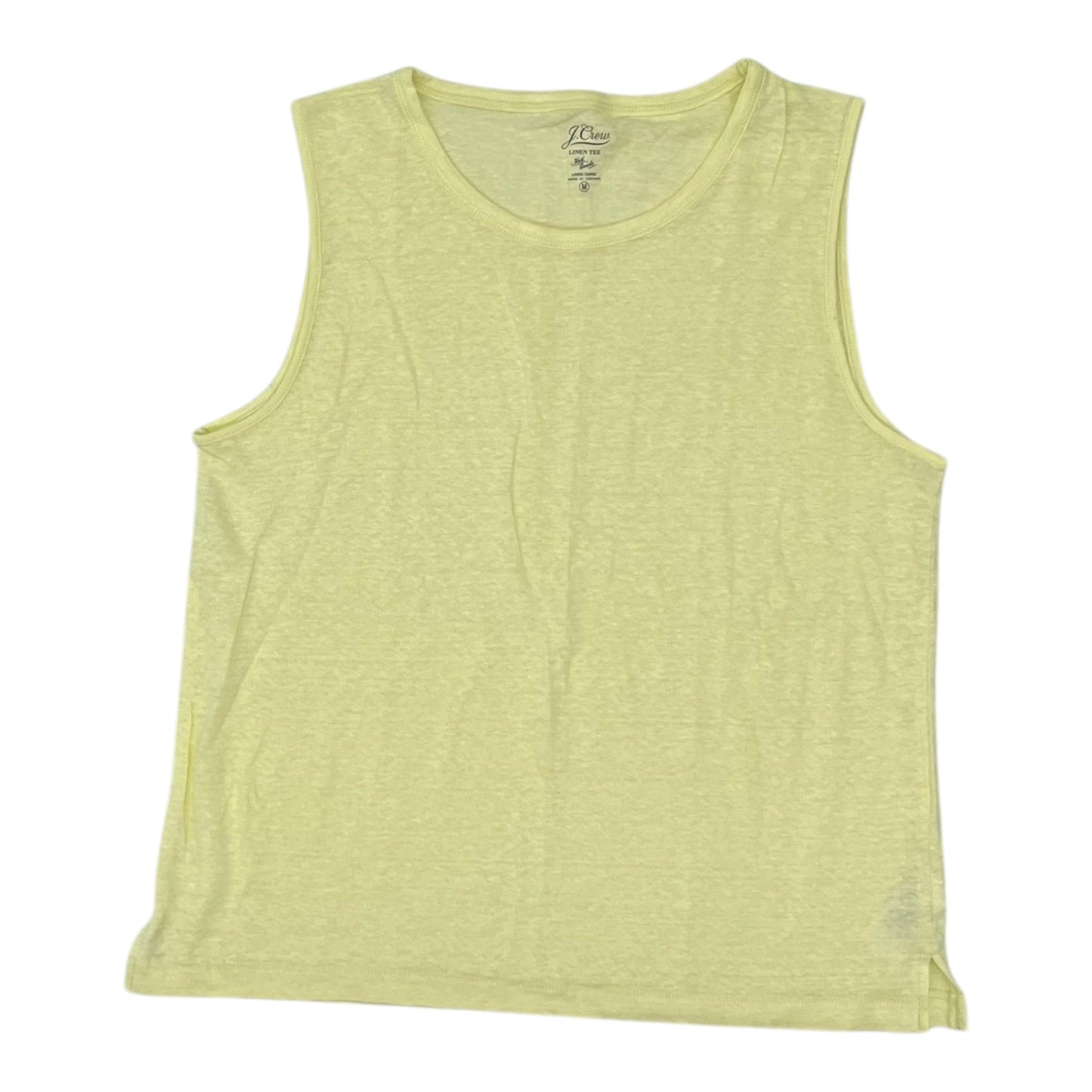 Tank Top By J. Crew In Yellow, Size:M