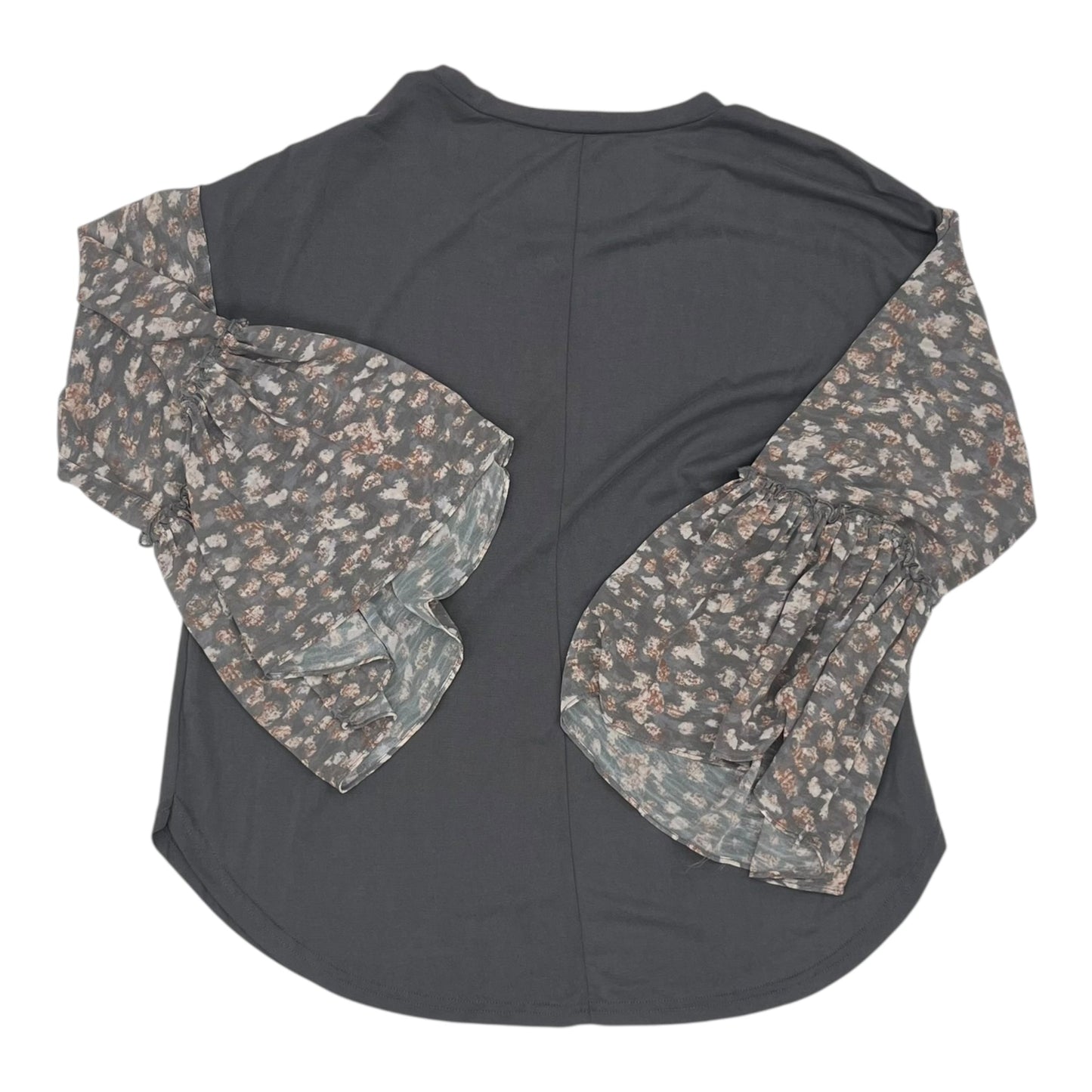 Top Ls By Mystree In Grey, Size:M