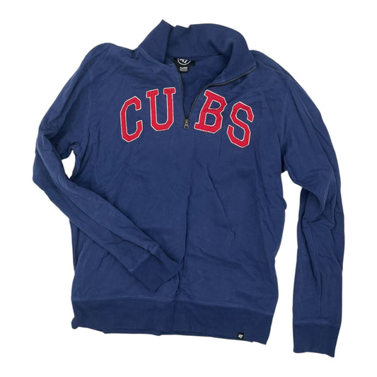 ATHLETIC SWEATSHIRT COLLAR by CLOTHES MENTOR in BLUE, Size:XL