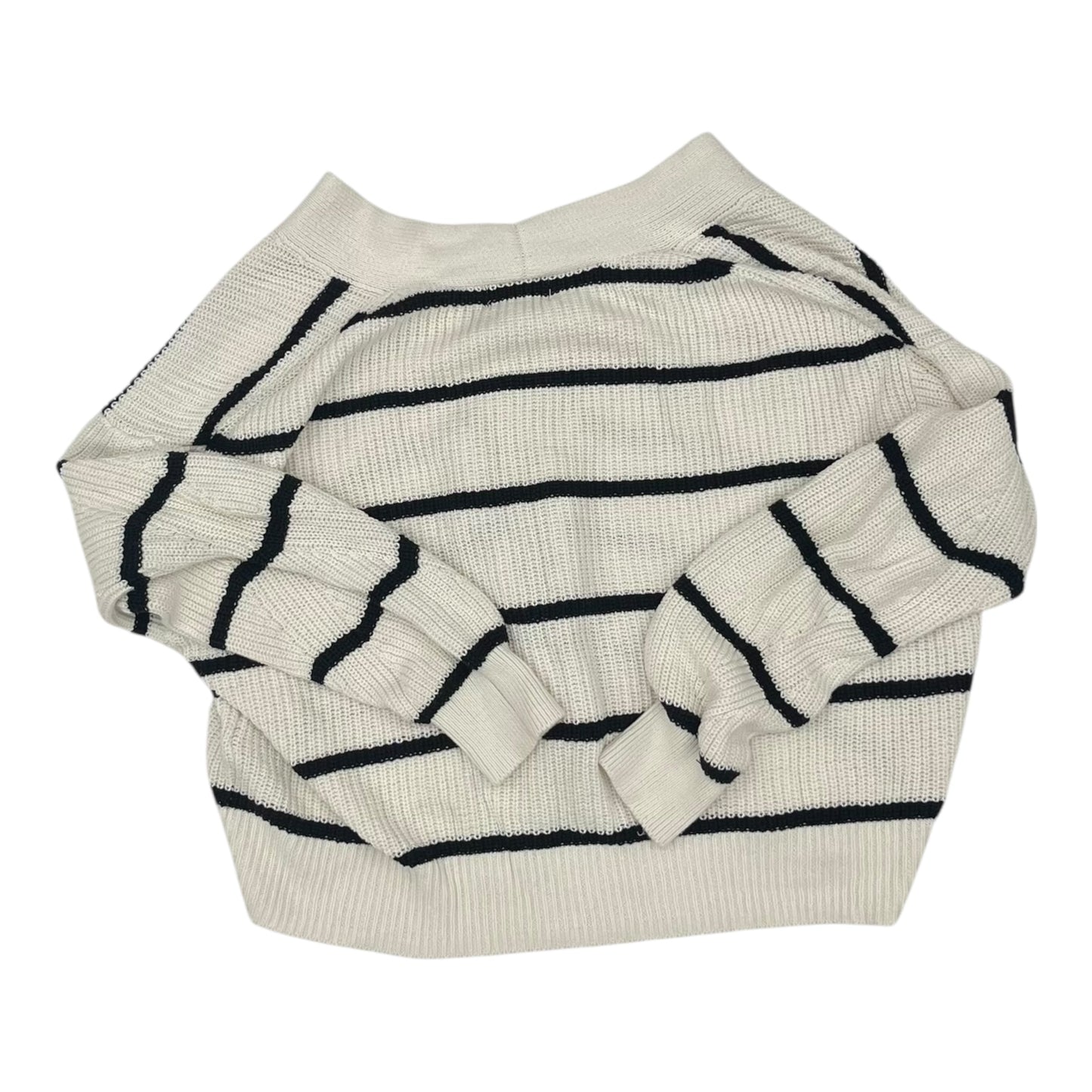 Sweater Cardigan By Universal Thread In Black & White, Size:M