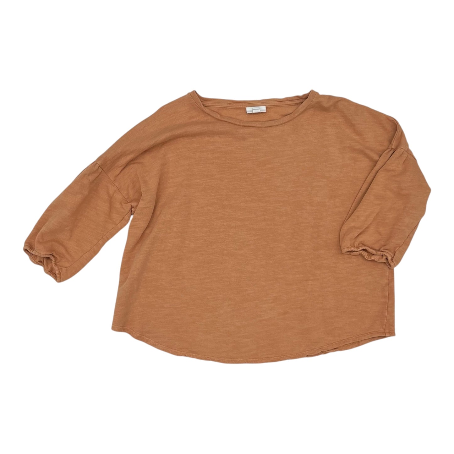 Top 3/4 Sleeve By J. Jill In Orange, Size:Xl