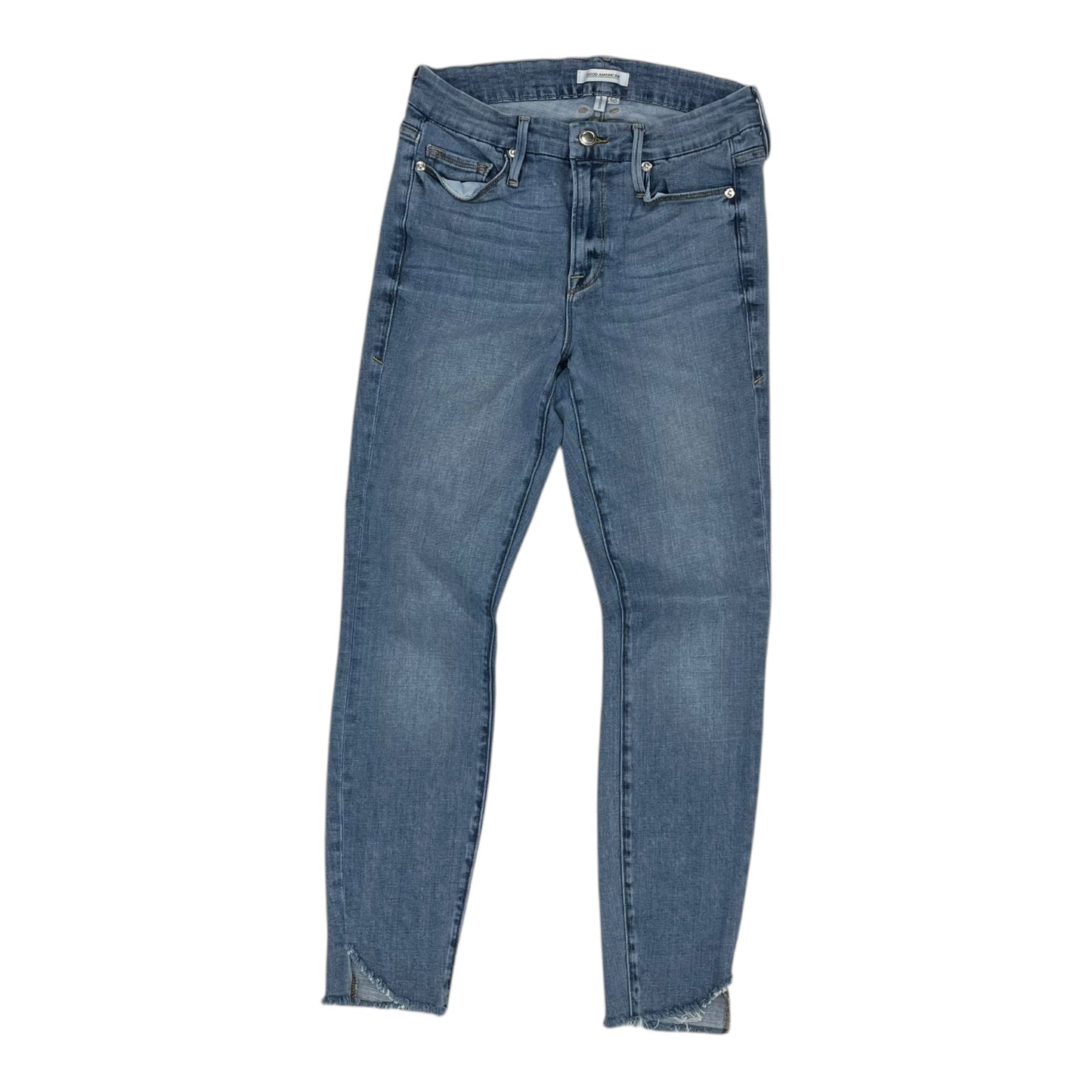 Jeans Skinny By Good American In Blue Denim, Size:4