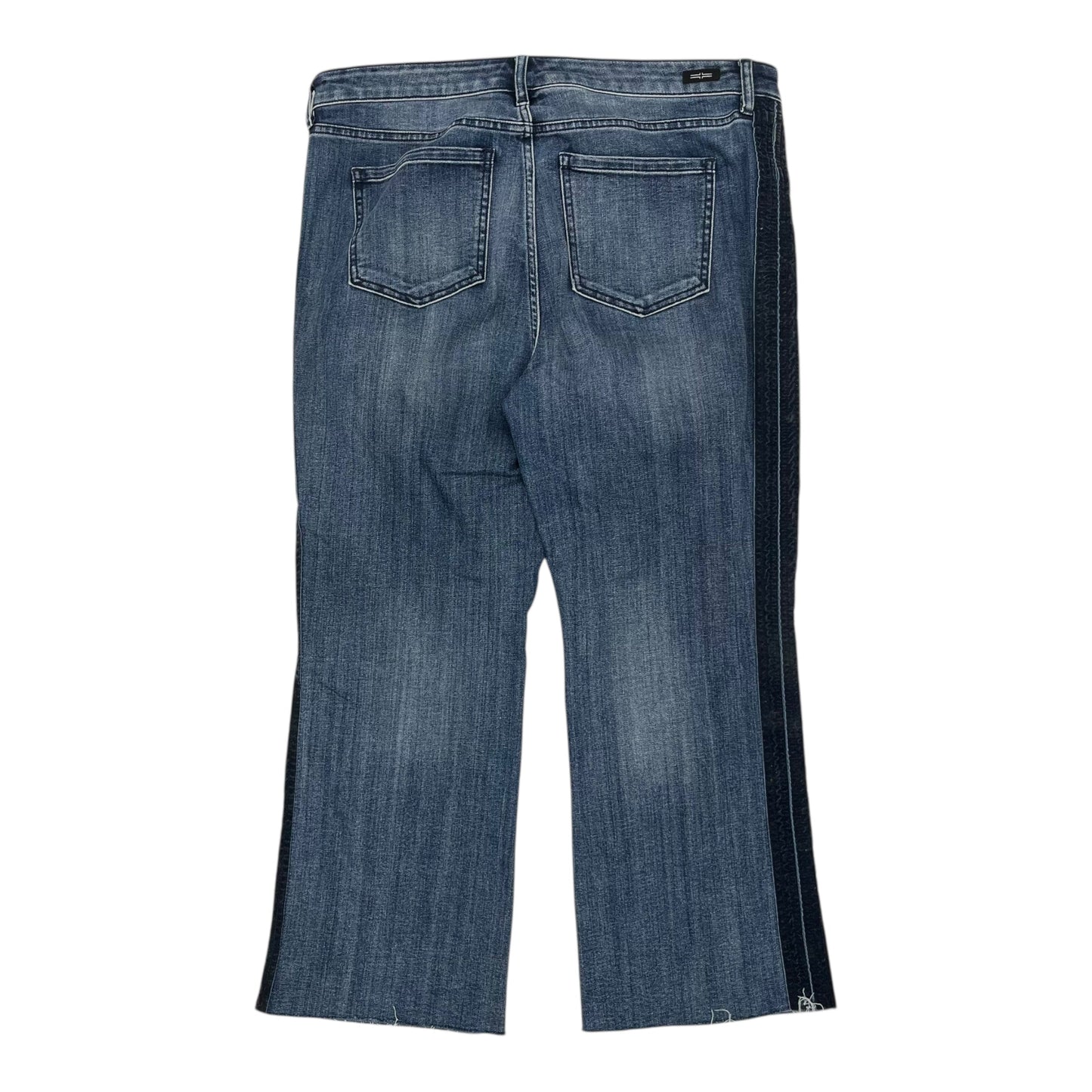 Jeans Cropped By Liverpool In Blue Denim, Size:16