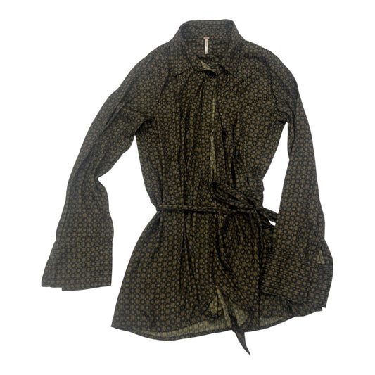 Tunic Ls By Free People In Black & Brown, Size:M