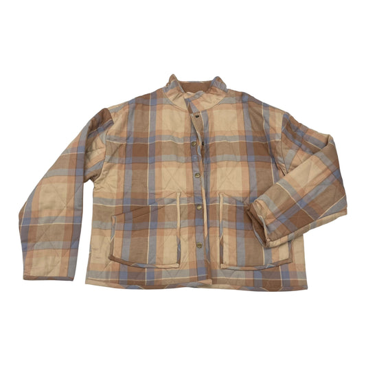 Jacket Puffer & Quilted By Z Supply In Grey & Tan, Size:L