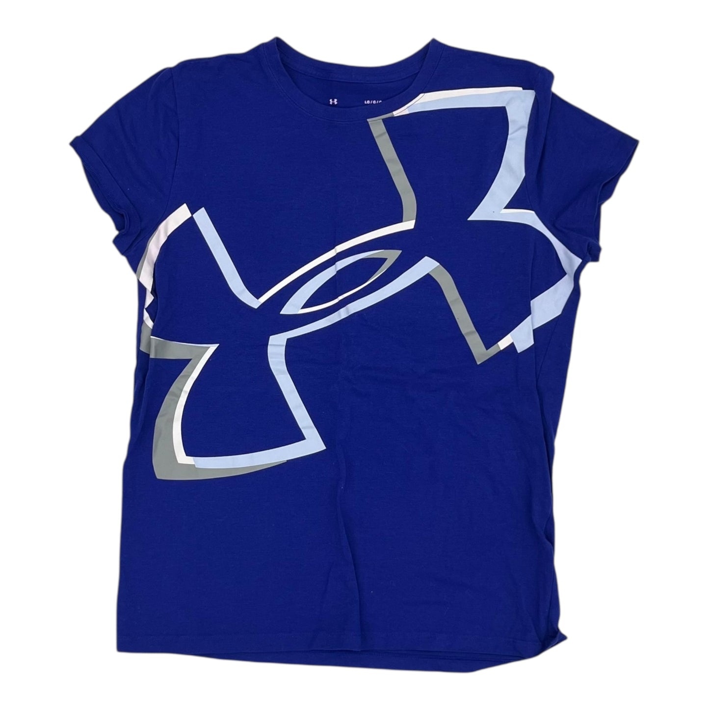 Athletic Top Ss By Under Armour In Blue, Size:L