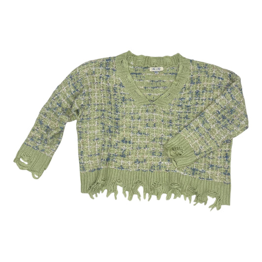 Sweater By She + Sky In Green, Size:Osfm