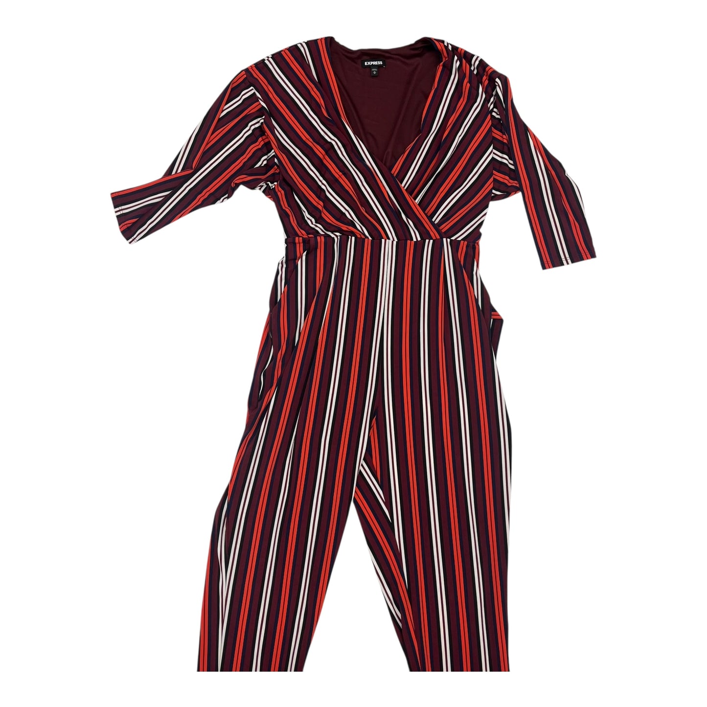JUMPSUIT by EXPRESS in STRIPED PATTERN, Size:M