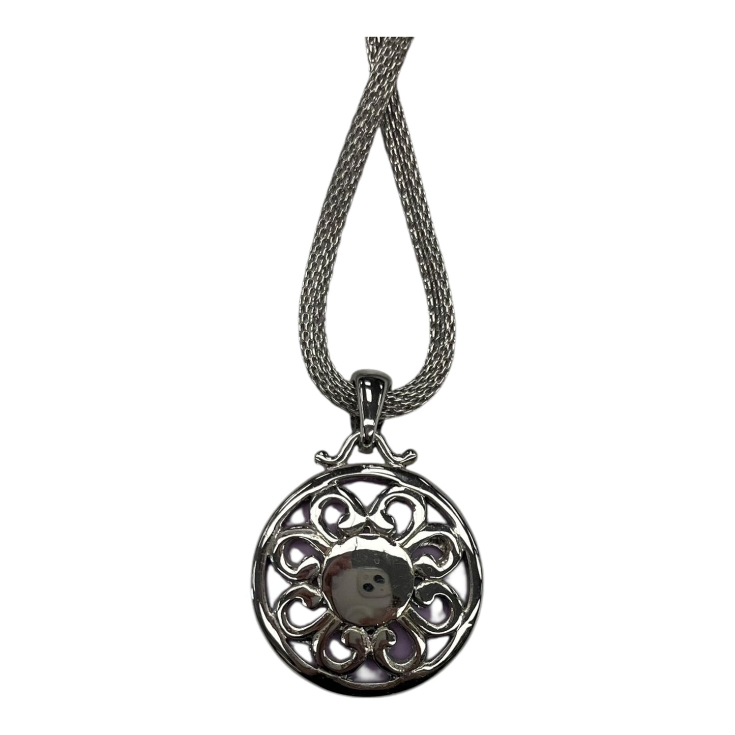 NECKLACE CHARM by    CLOTHES MENTOR In PURPLE & SILVER