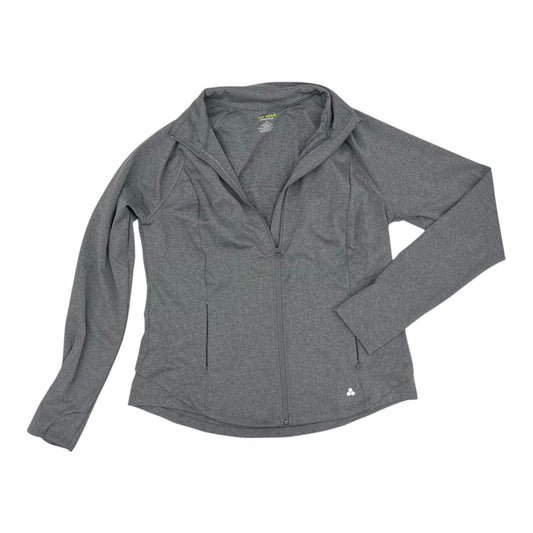 Athletic Jacket By Tek Gear In Grey, Size:L