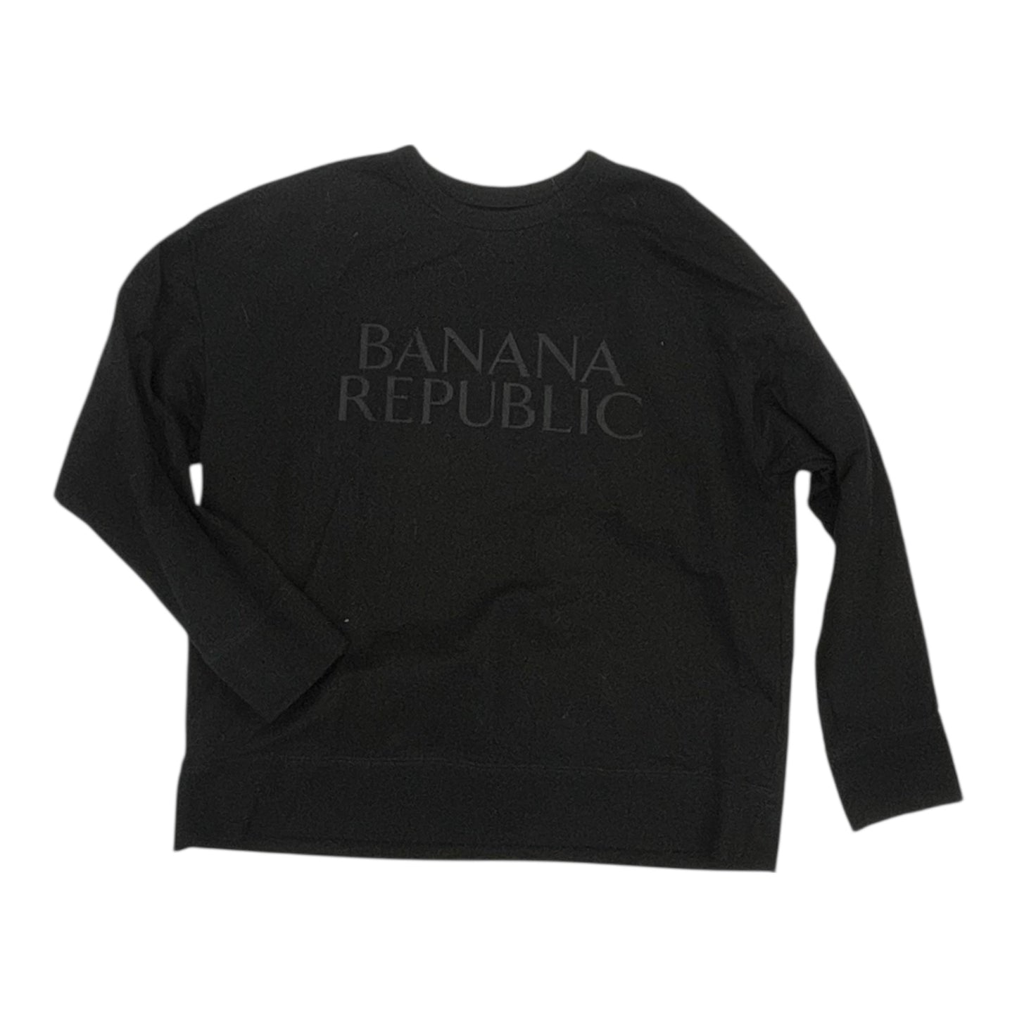 Sweatshirt Crewneck By Banana Republic In Black, Size:L