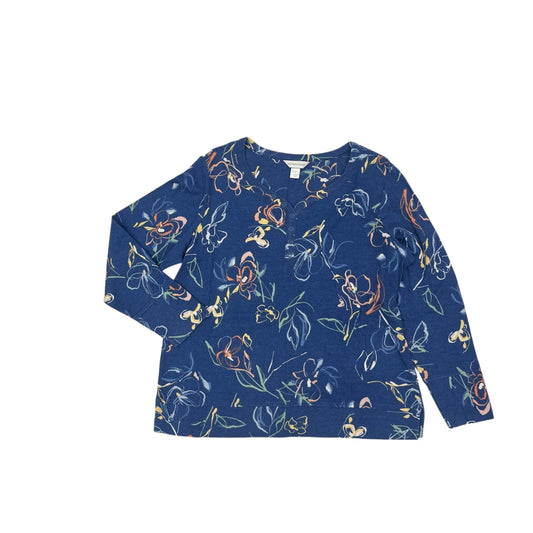 Top Ls By Christopher And Banks In Blue, Size:Xl