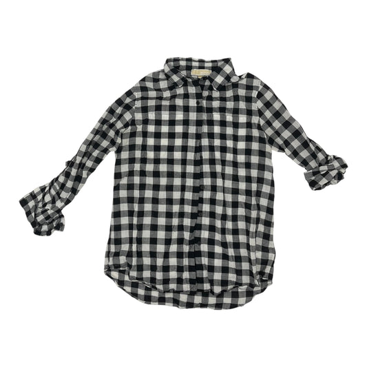 Top Ls Designer By Michael Kors In Black & White, Size:M