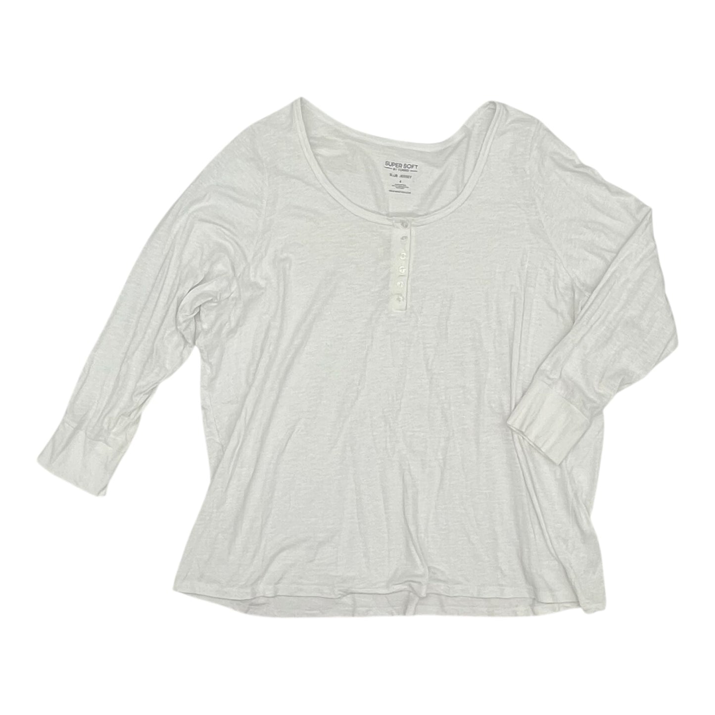 Top Ls Basic By Torrid In White, Size:4X