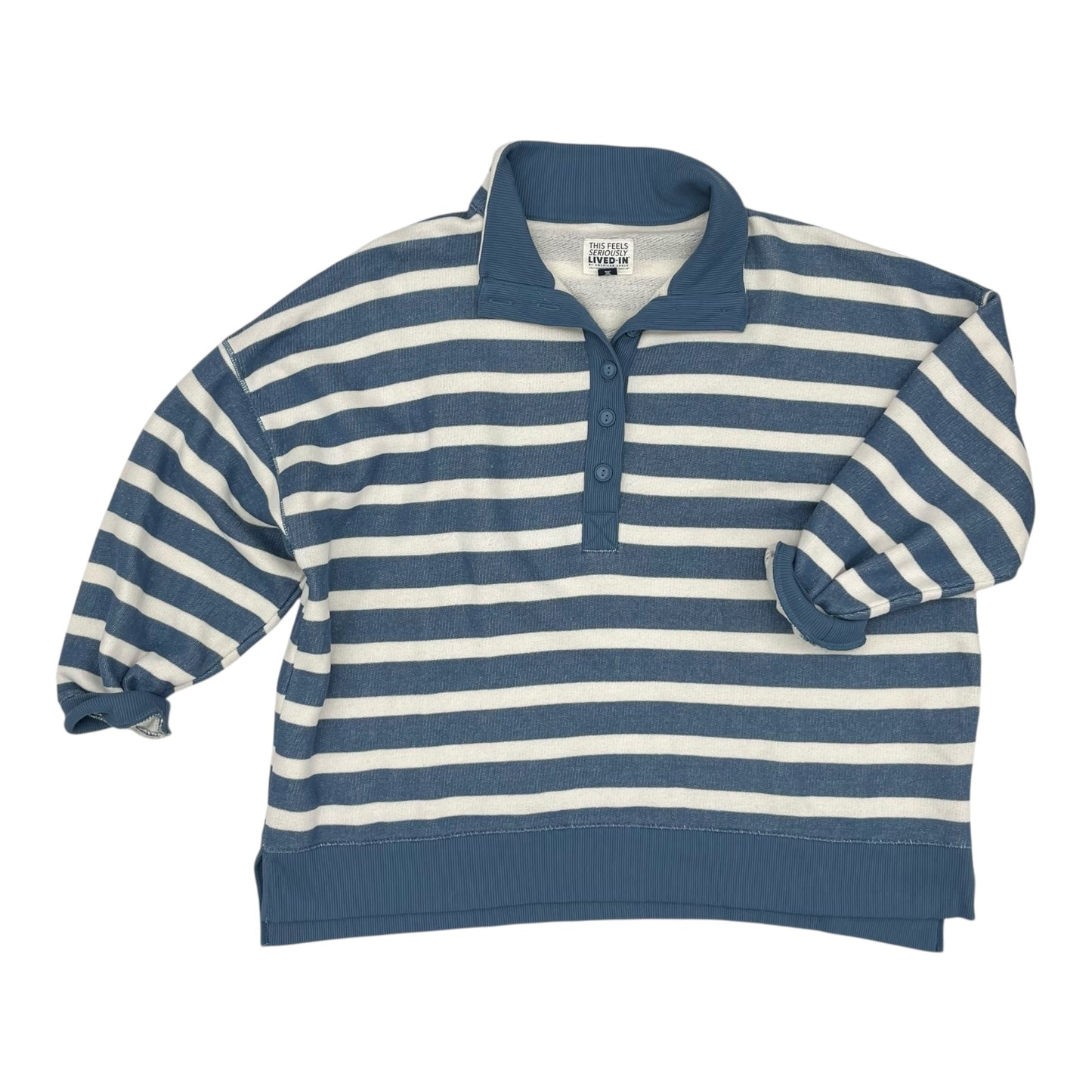 Sweatshirt Crewneck By American Eagle In Blue & White, Size:Xl