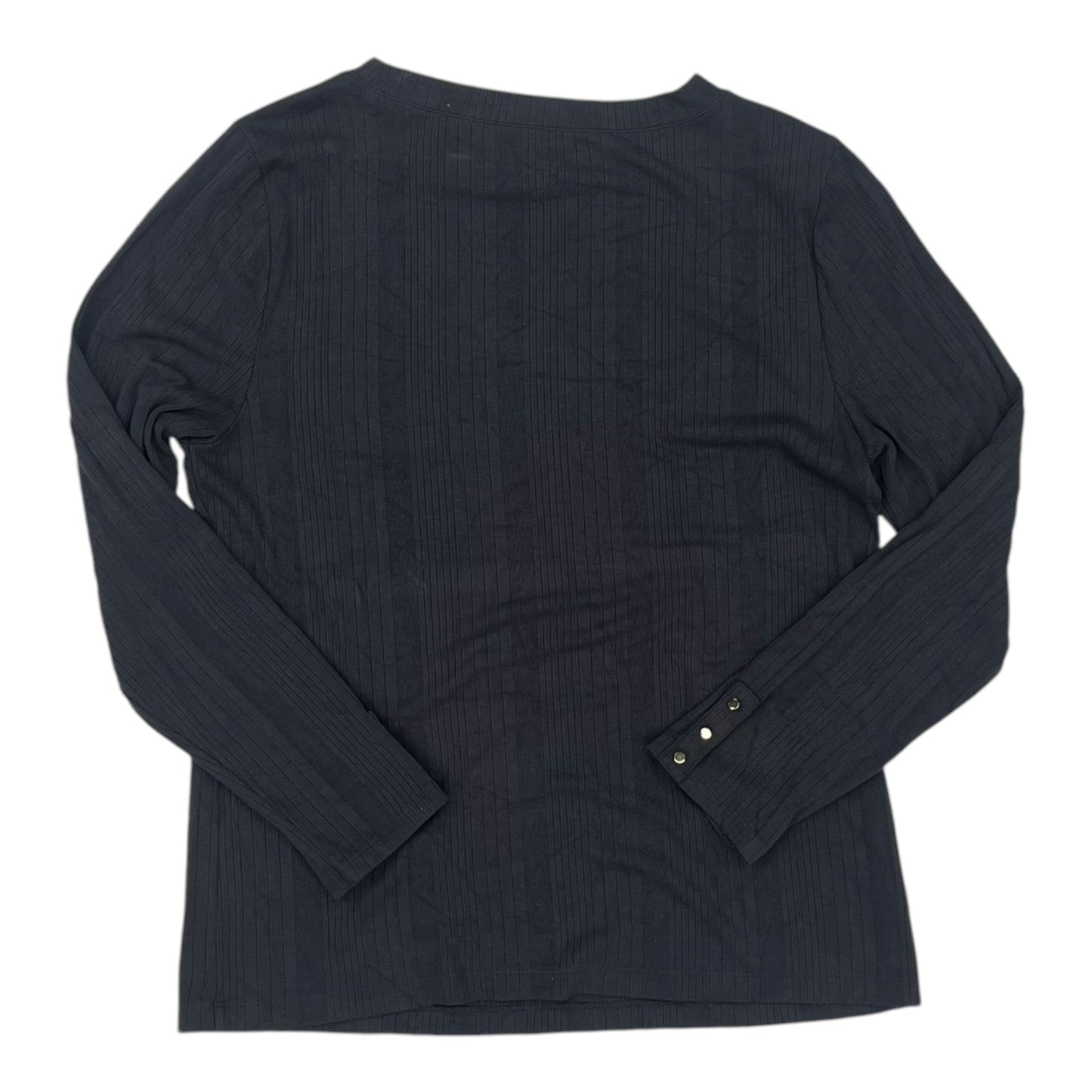 Blouse Ls By Loft In Grey, Size:Xl