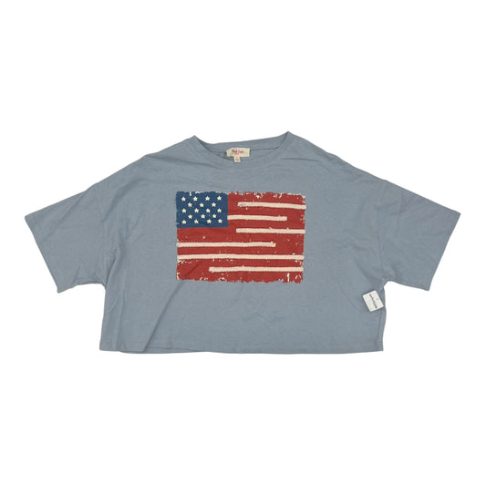 Top Ss By Peace Love World In Blue Red & White, Size:S